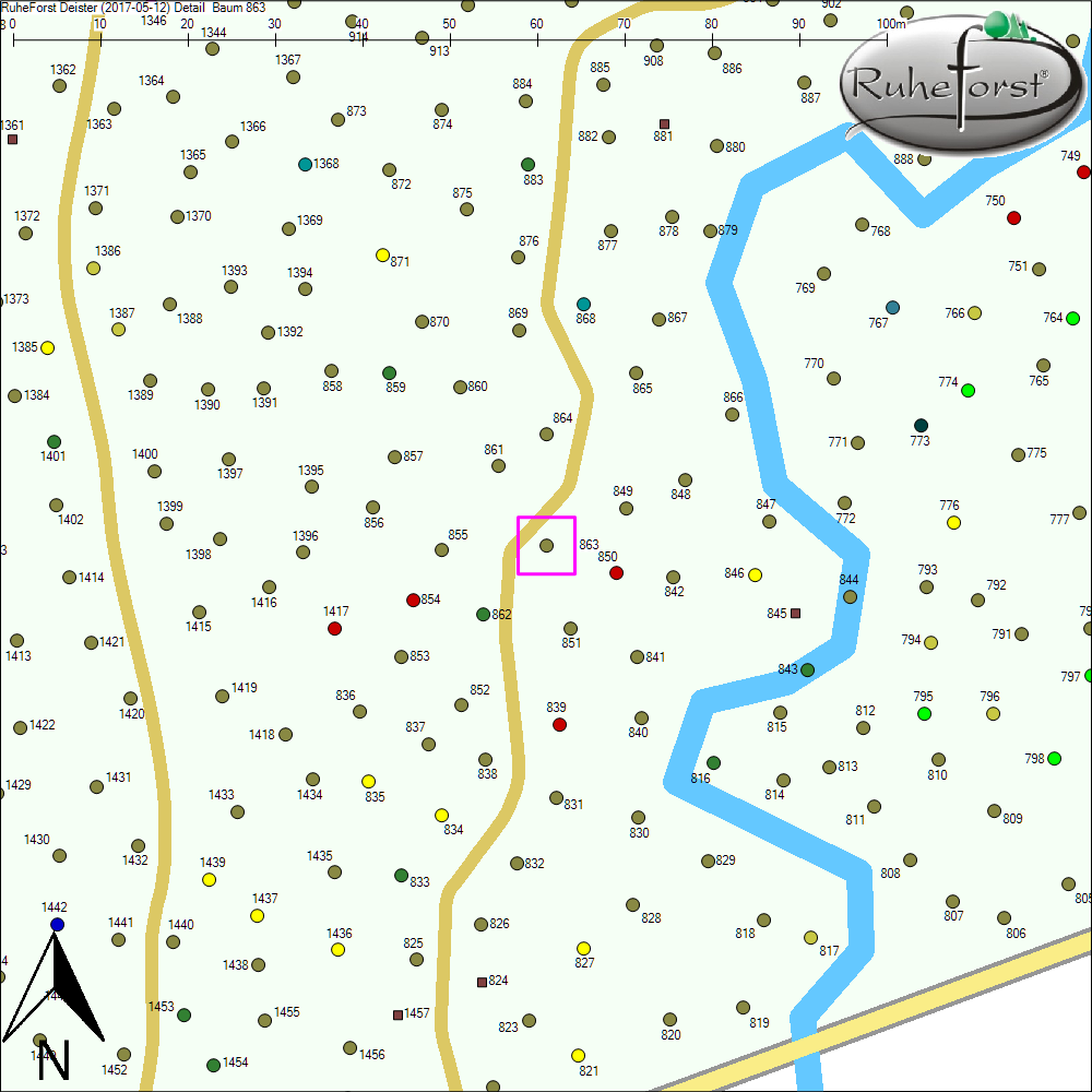 Detailkarte zu Baum 863