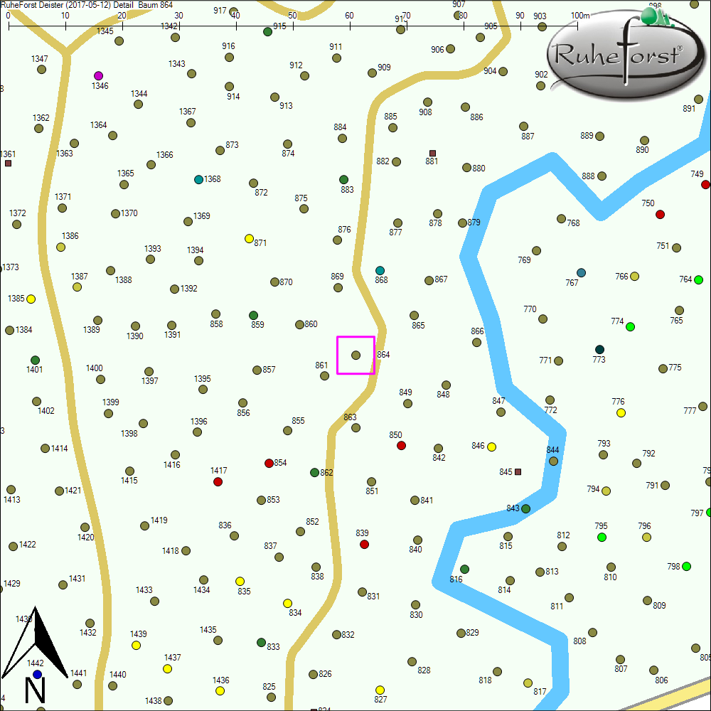 Detailkarte zu Baum 864