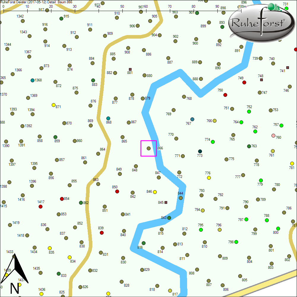 Detailkarte zu Baum 866