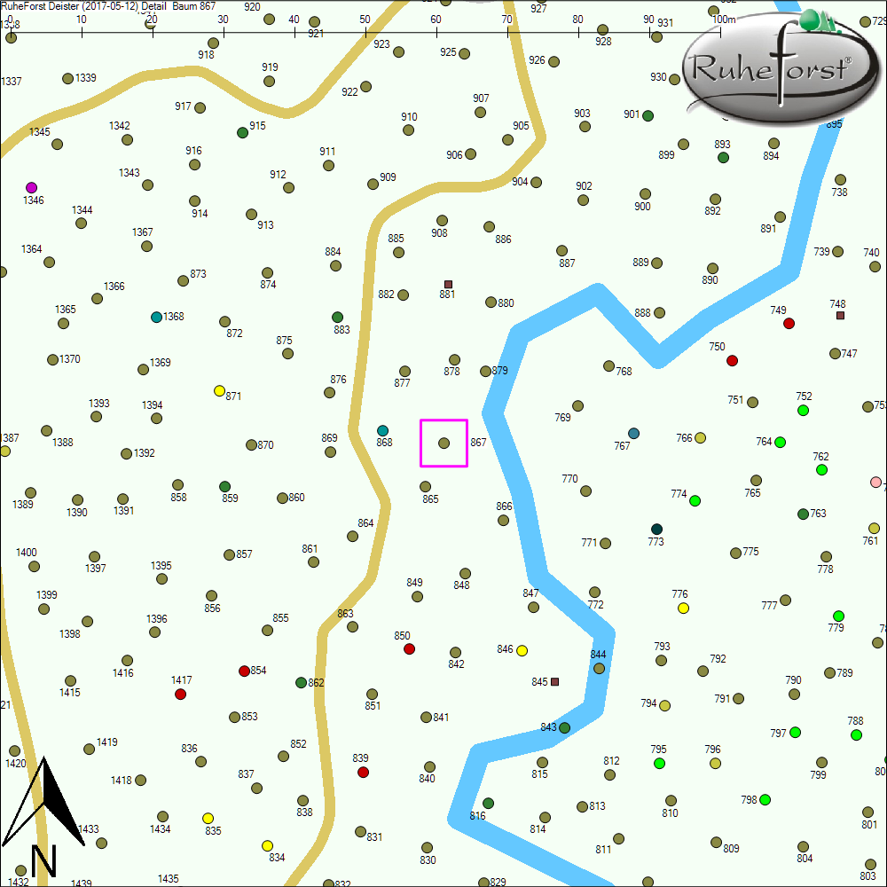 Detailkarte zu Baum 867