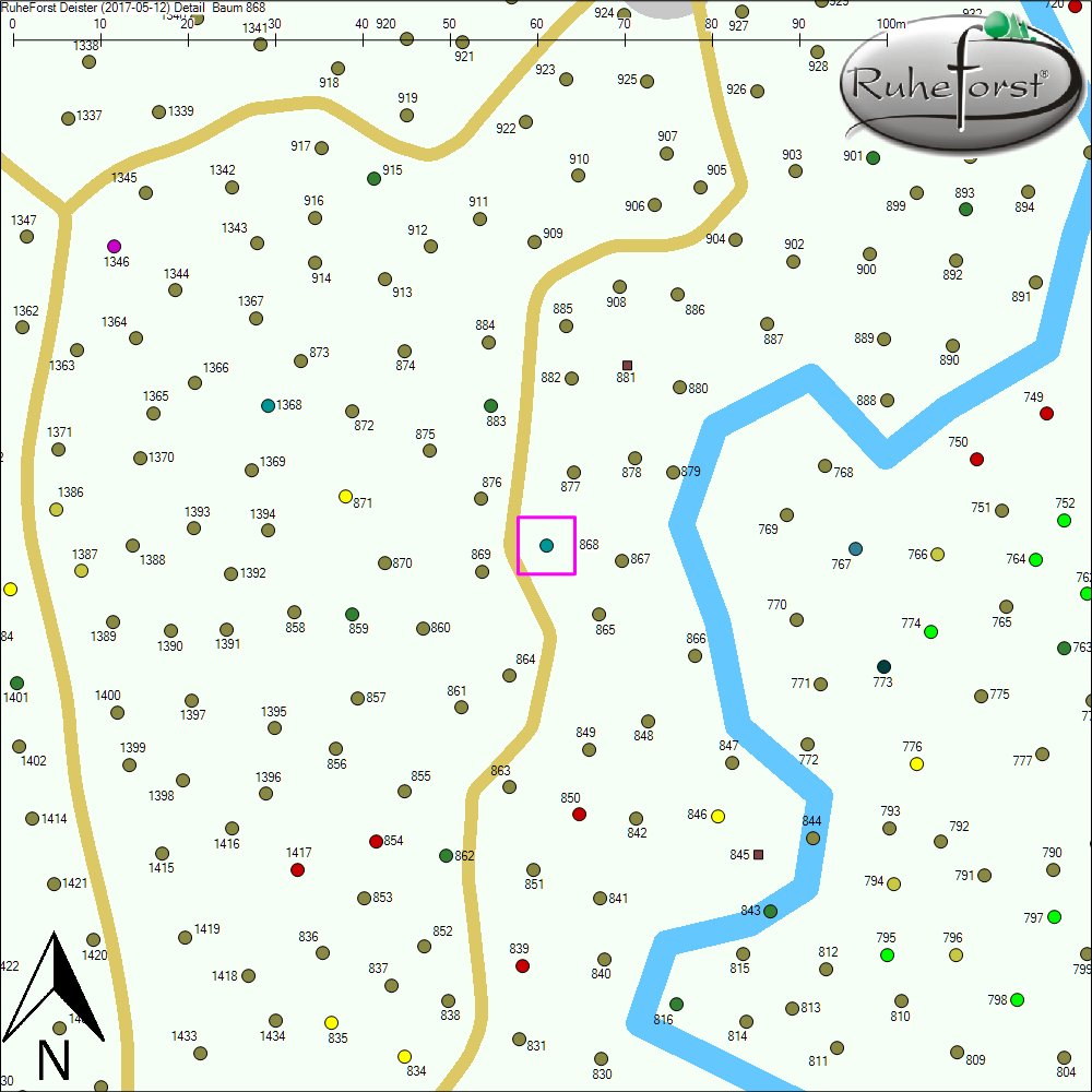 Detailkarte zu Baum 868