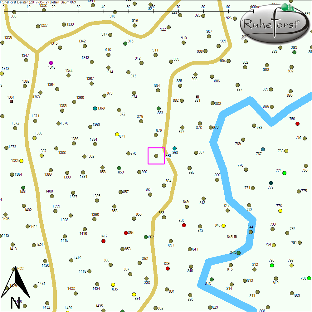 Detailkarte zu Baum 869