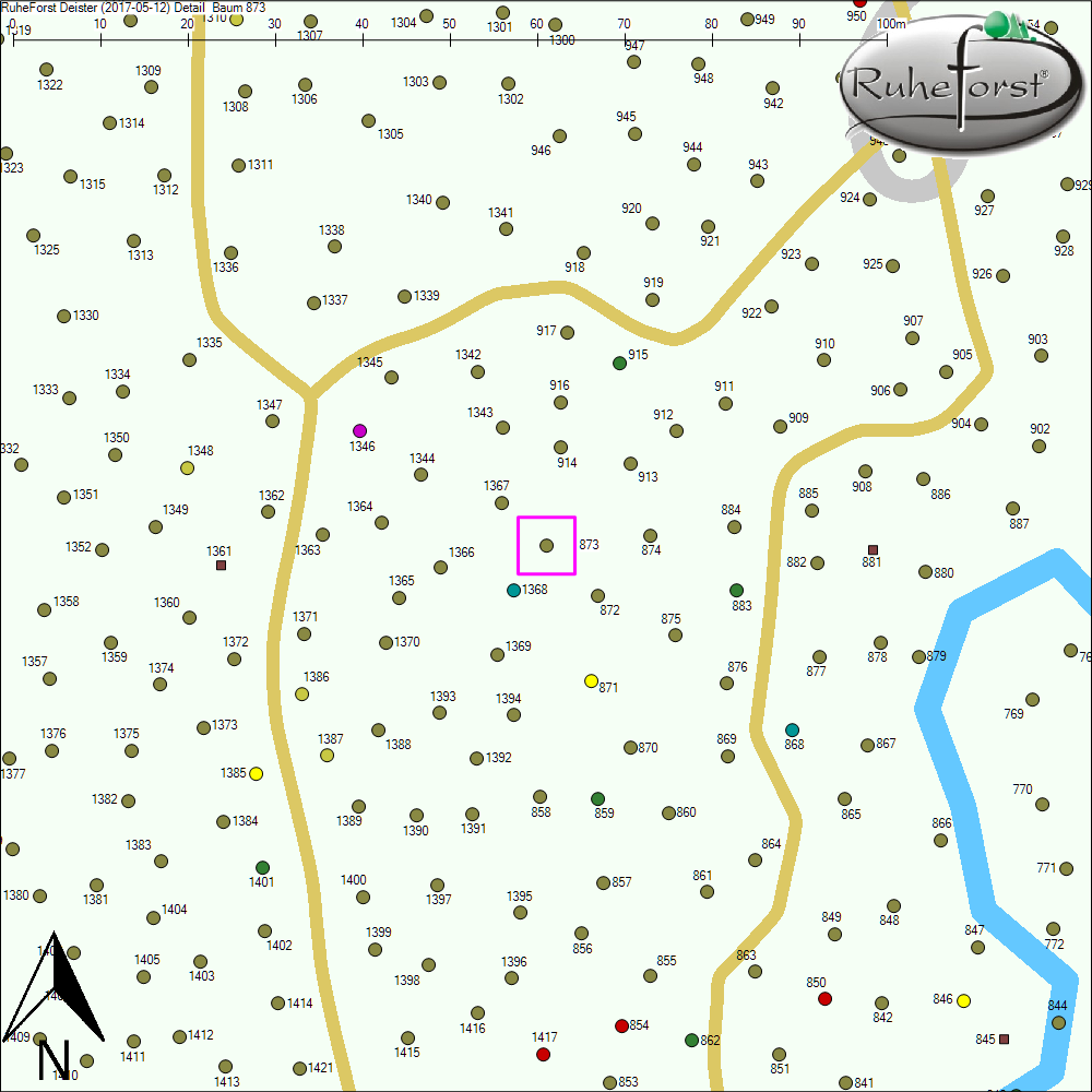 Detailkarte zu Baum 873