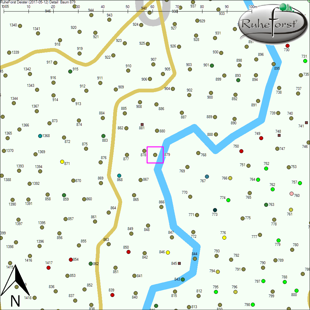 Detailkarte zu Baum 879