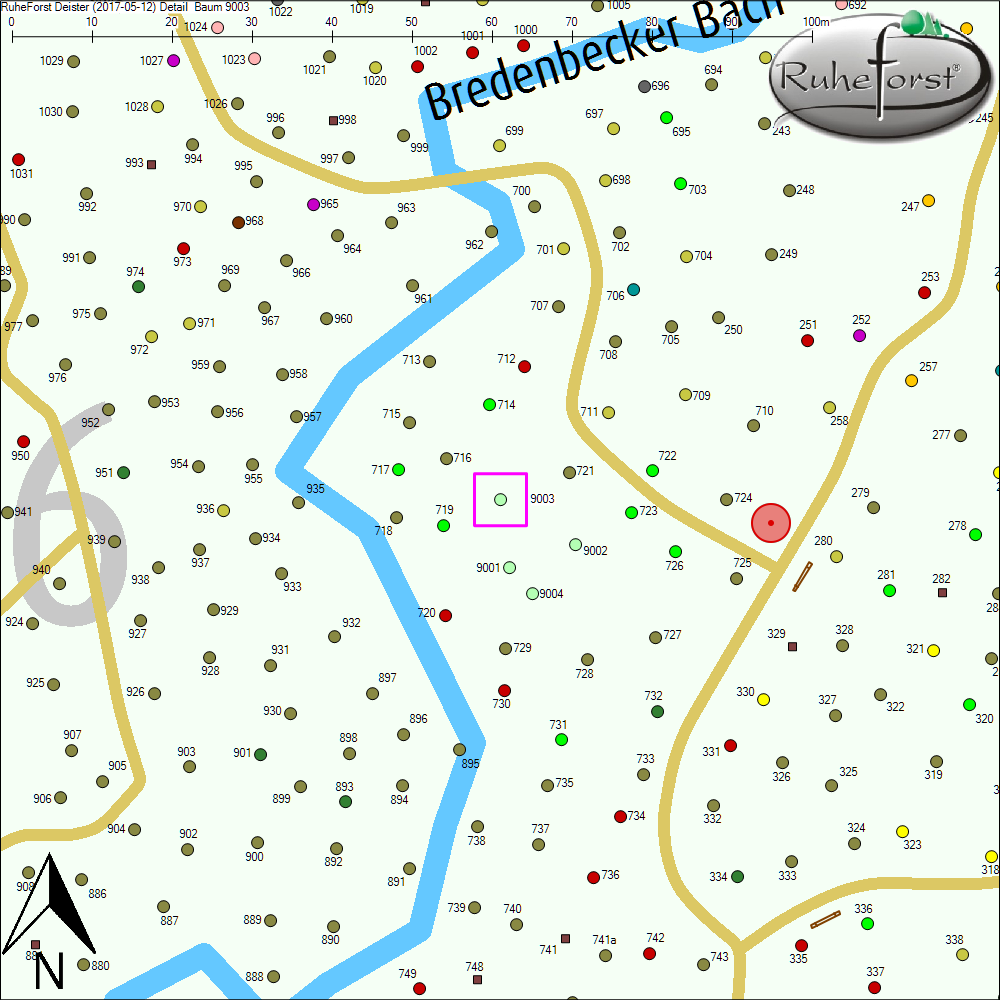 Detailkarte zu Baum 9003