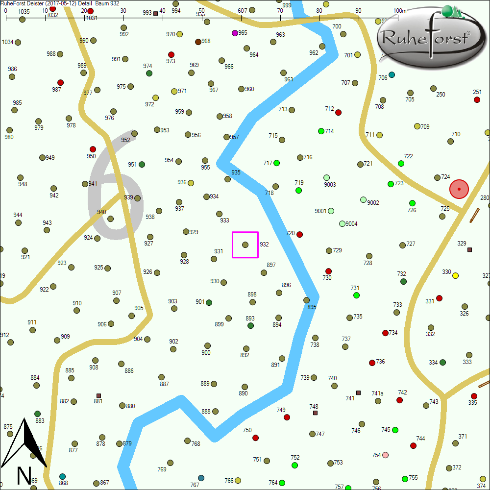 Detailkarte zu Baum 932