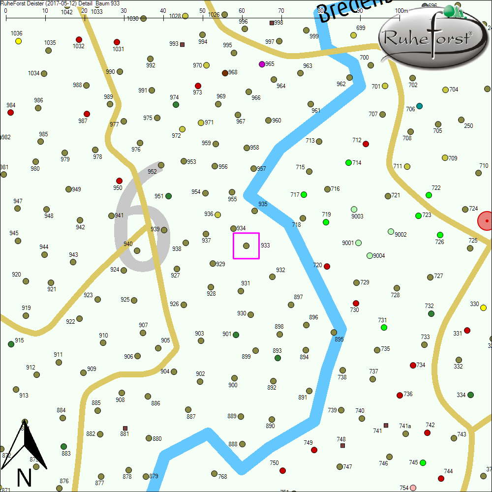 Detailkarte zu Baum 933