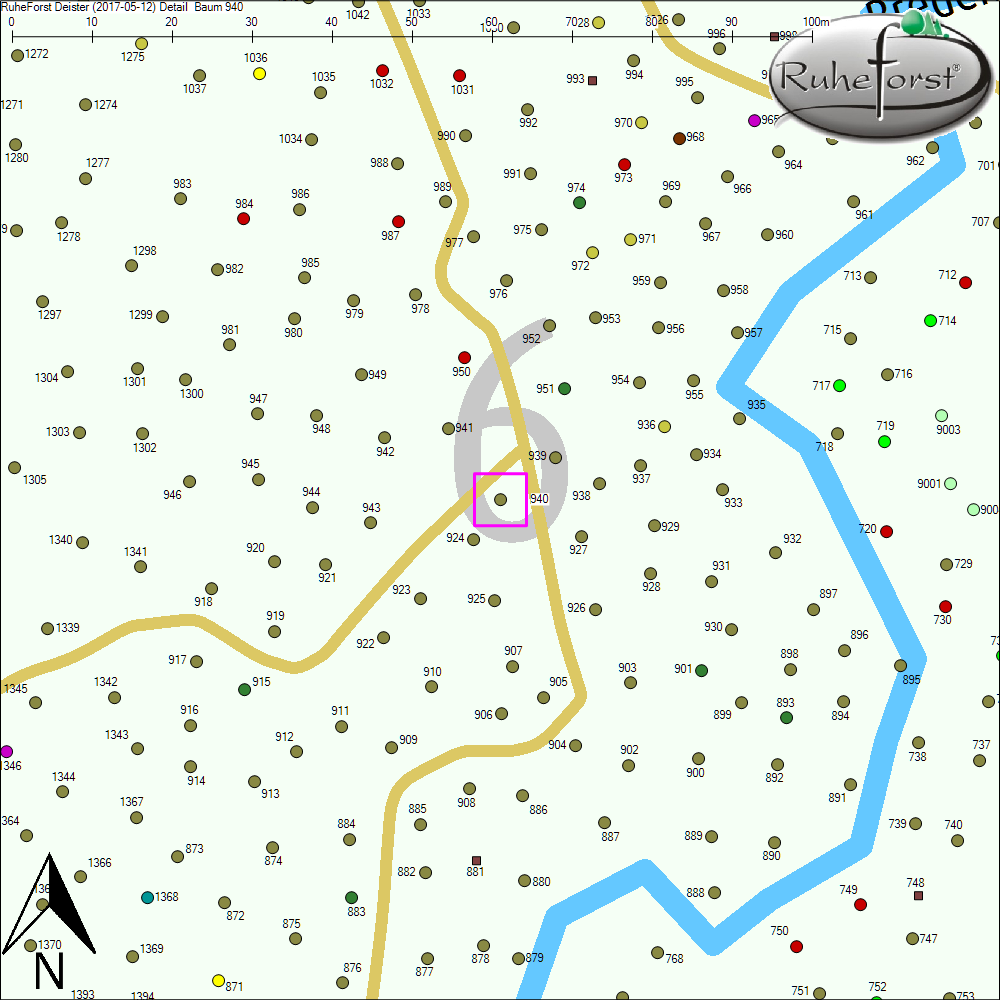 Detailkarte zu Baum 940