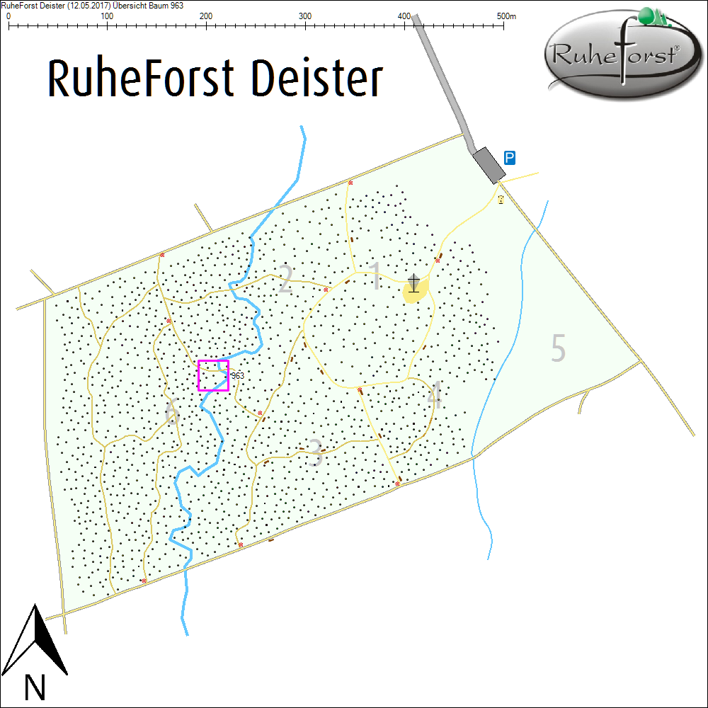 &Uuml;bersichtskarte zu Baum 963