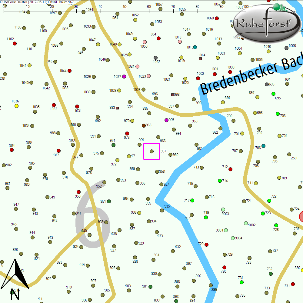 Detailkarte zu Baum 967