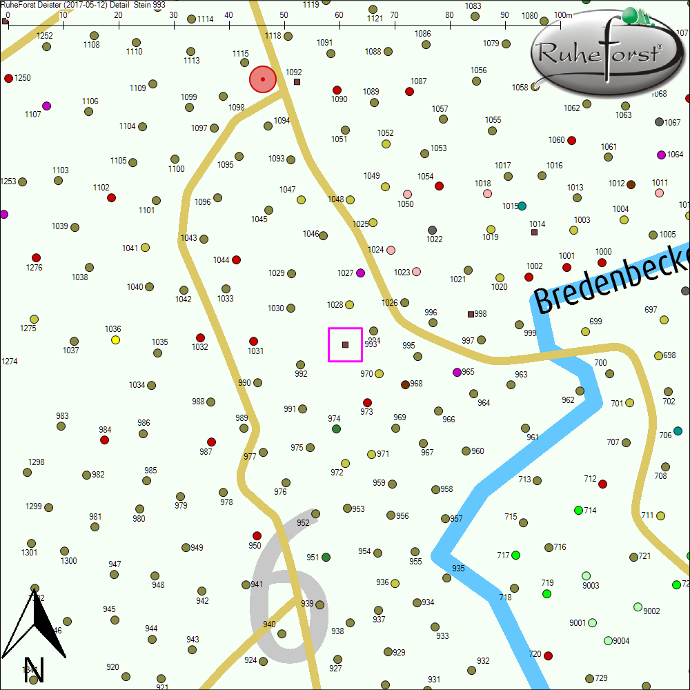 Detailkarte zu Stein 993
